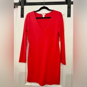 Sexy H&M Red V-Neck Bodycon Mini Dress